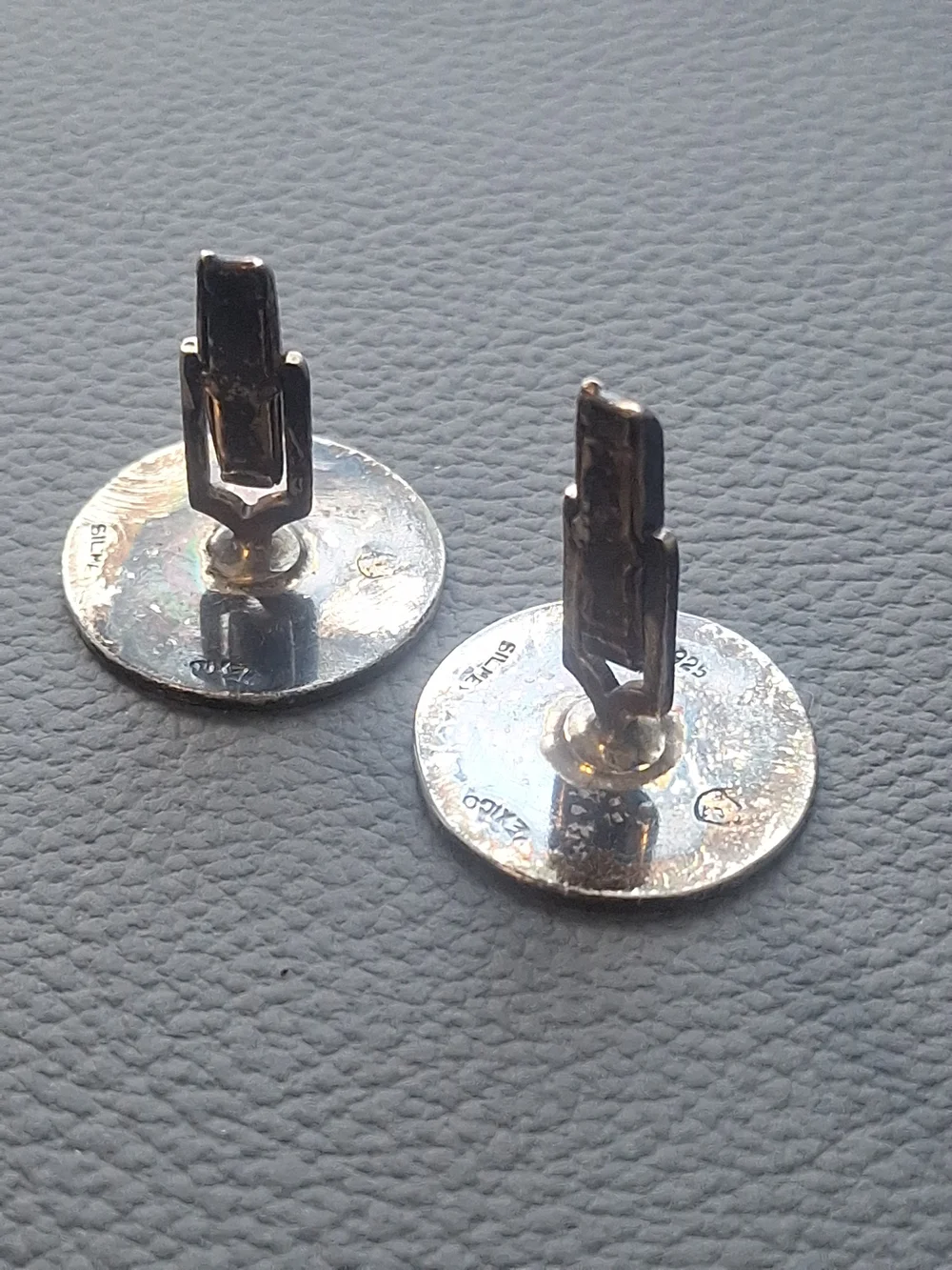 Vintage .925 Sterling Silver Acapulco Cufflinks Stamped Mexico Silme 14.13 Grams